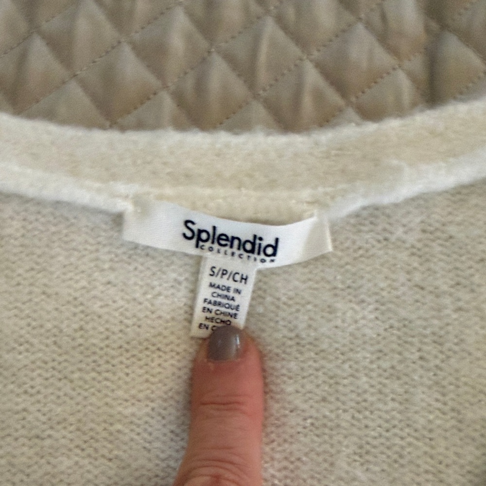 Splendid Women's Soft White Sweater